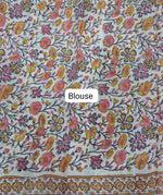 Blue Modal Silk Saree blouse