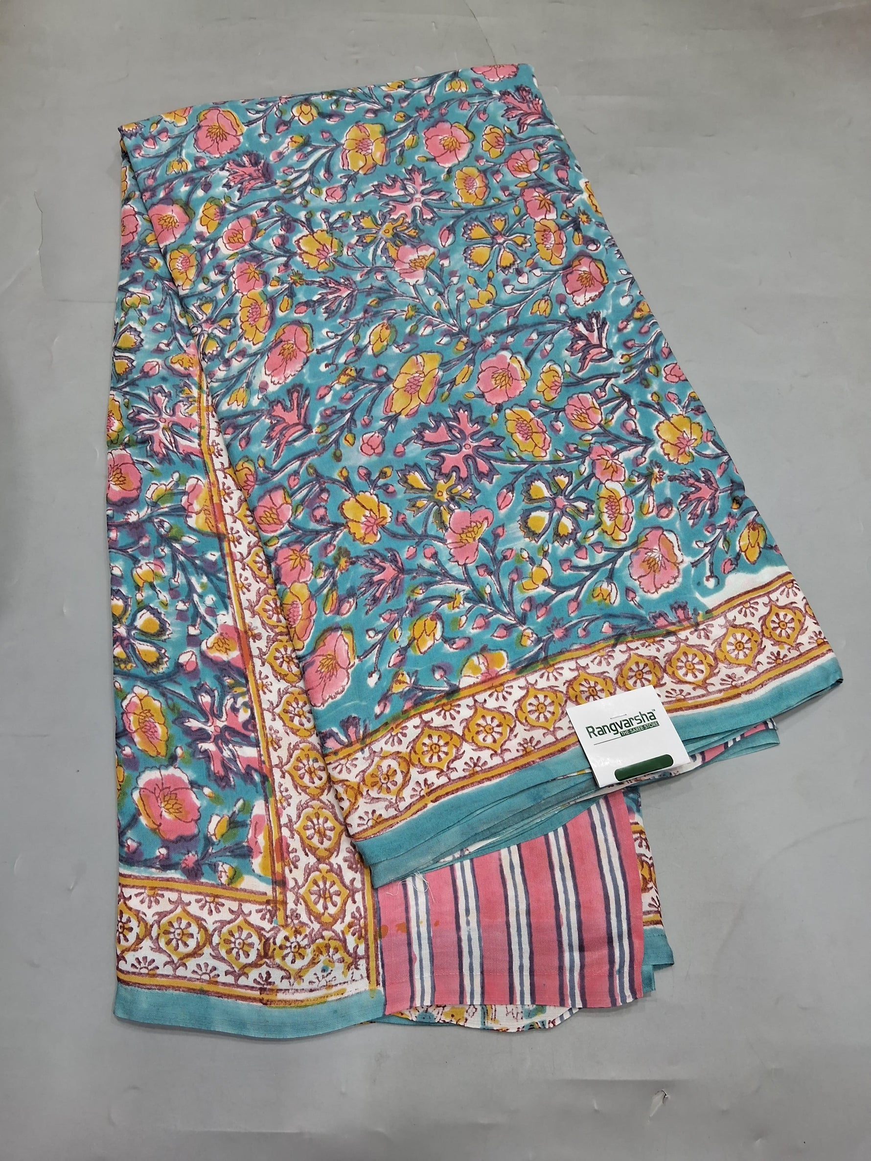 Blue Modal Silk Saree