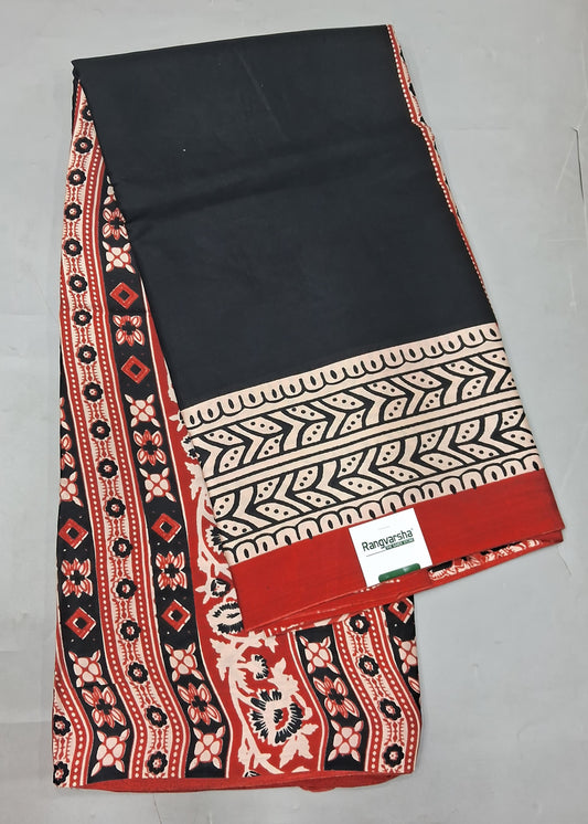 Black Modal Silk Saree