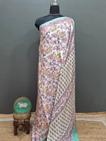 MD310042White Lightweight Modal Silk Saree