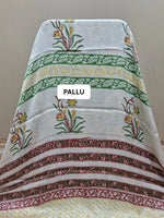 Tomato Red Modal Silk Saree PALLU