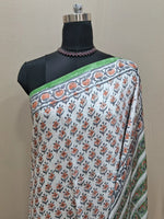 White Modal Silk Saree 
