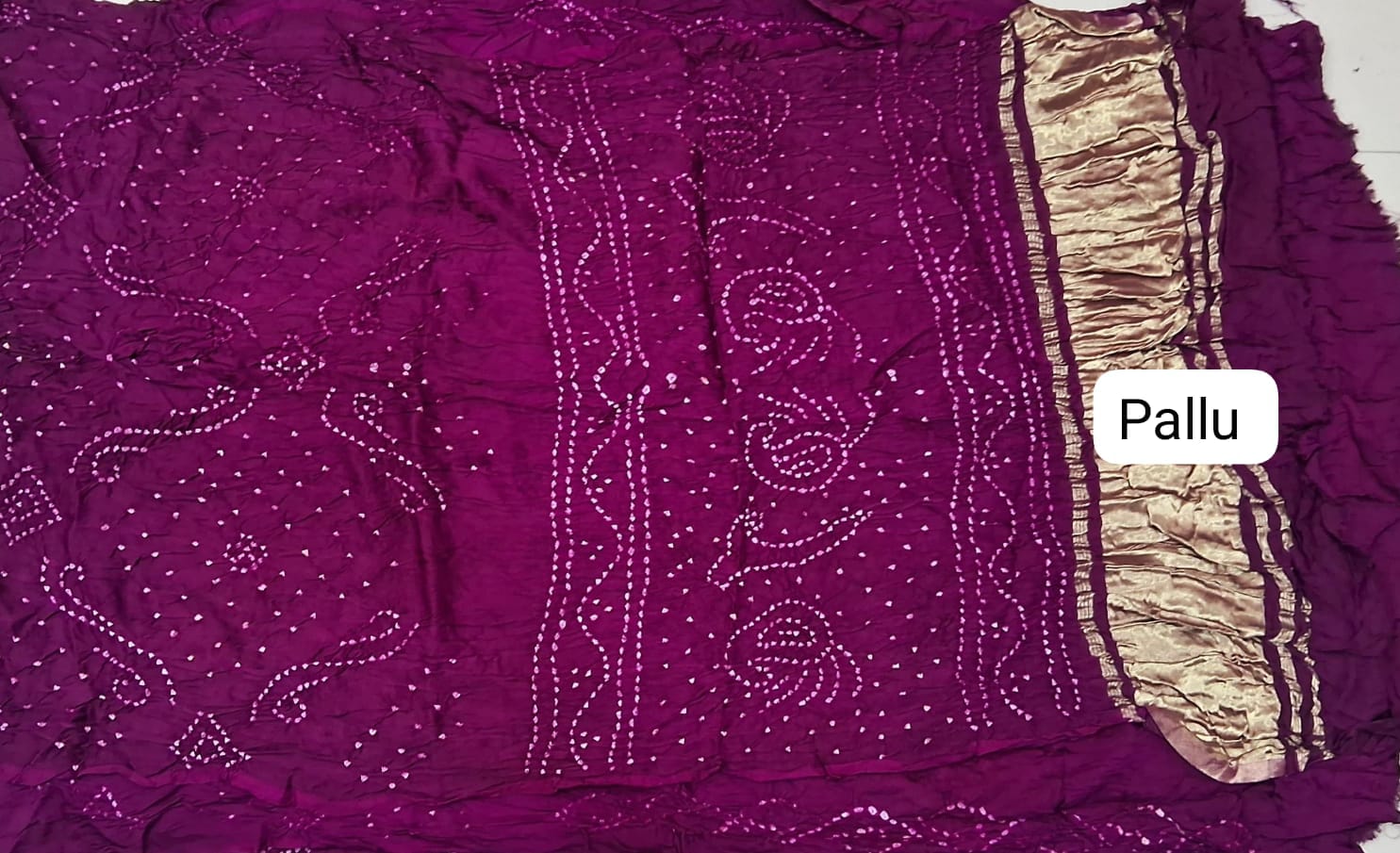 Maganta Pure Modal Silk Saree Pallu