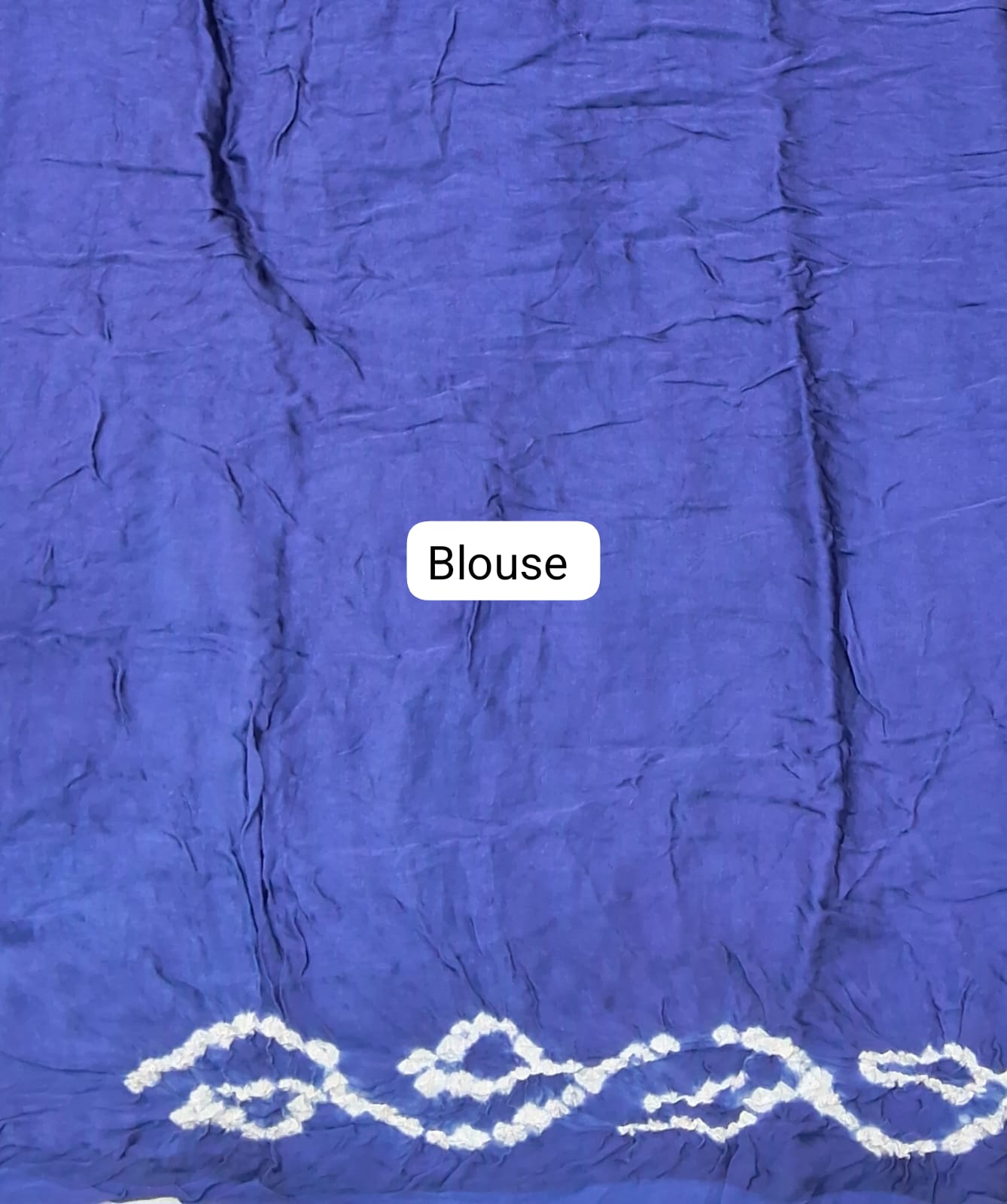 Royal Blue Modal Silk Saree Blouse