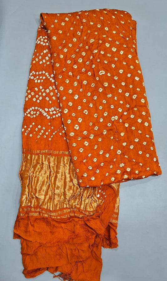 Mustard Yellow Pure Modal Silk Saree
