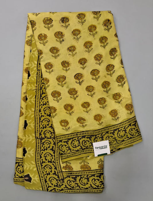 Apple Green Pure Modal Silk Saree 