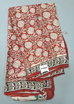 Red Pure Modal Silk Saree 