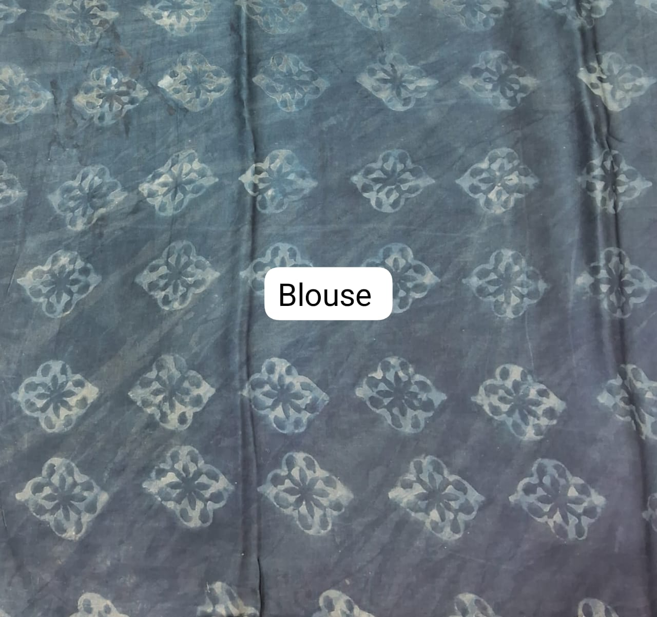 Baby Blue Pure Modal Silk Saree Blouse