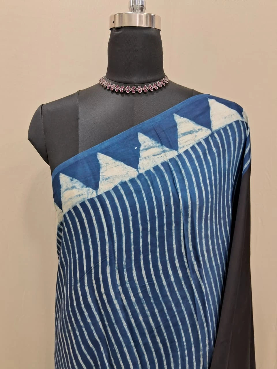 Blue Pure Modal Silk Saree 