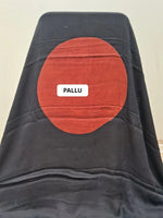 Blue Pure Modal Silk Saree pallu