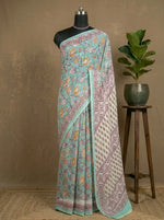 Sky Blue Pure Modal Silk Saree