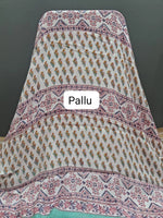 Sky Blue Pure Modal Silk Saree Pallu