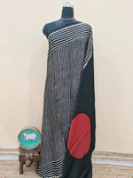 Elegant Black pure Modal Silk Saree 