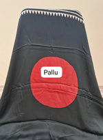 Elegant Black pure Modal Silk Saree Pallu