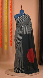 Elegant Black pure Modal Silk Saree 