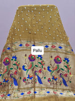 Mustard Yellow Pure Modal Silk Saree Pallu