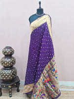 Purple Modal Silk Saree