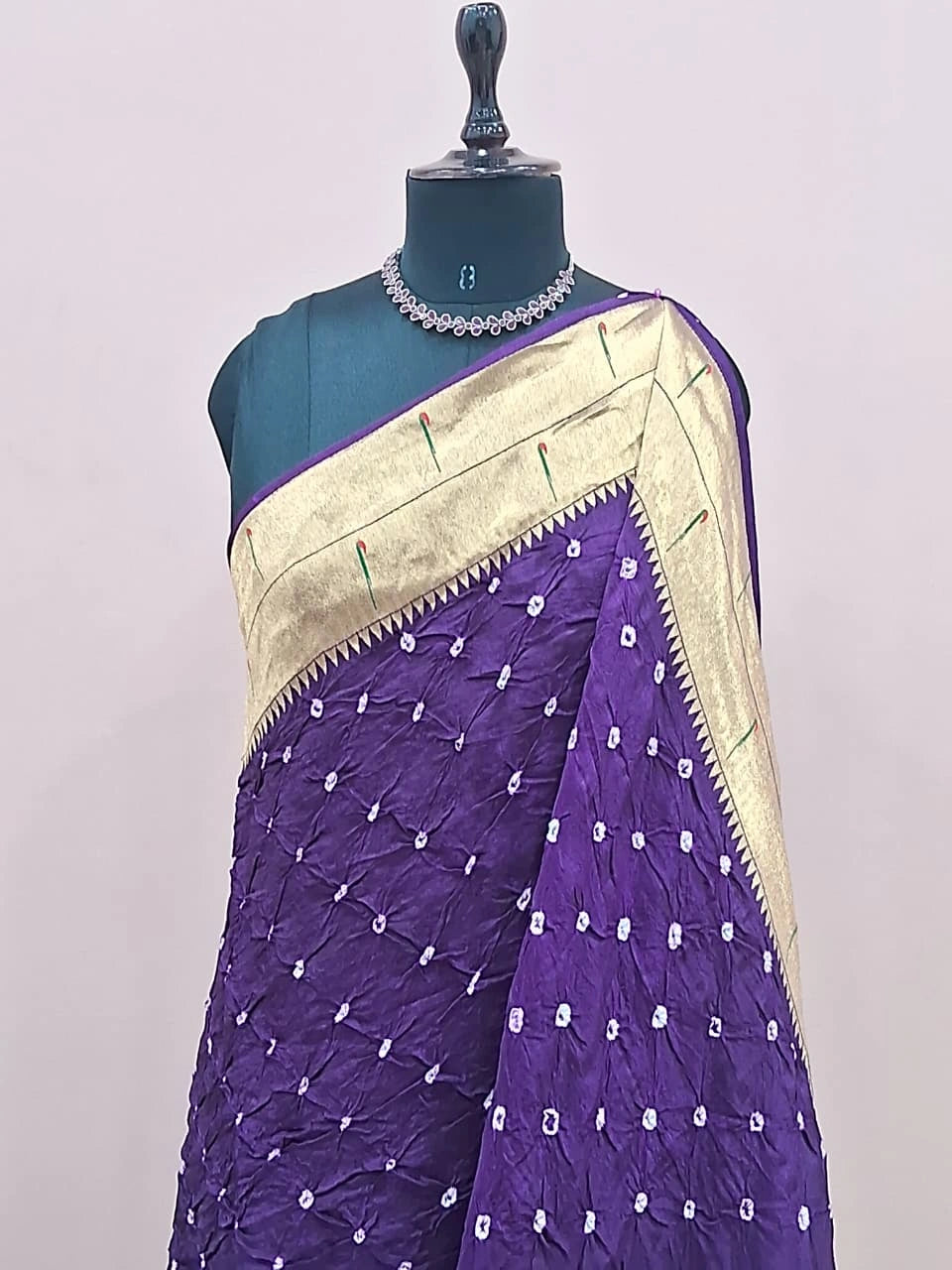 Purple Modal Silk Saree 1
