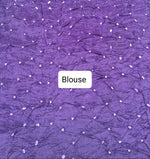 Purple Modal Silk Saree Blouse