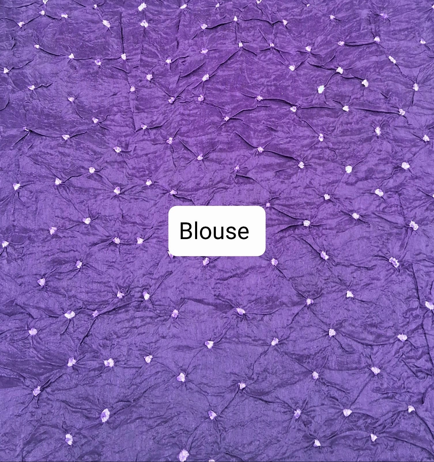 Purple Modal Silk Saree Blouse