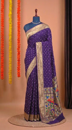 Purple Modal Silk Saree