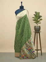Mehendi Green Modal Silk Saree