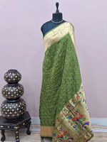 Mehendi Green Modal Silk Saree
