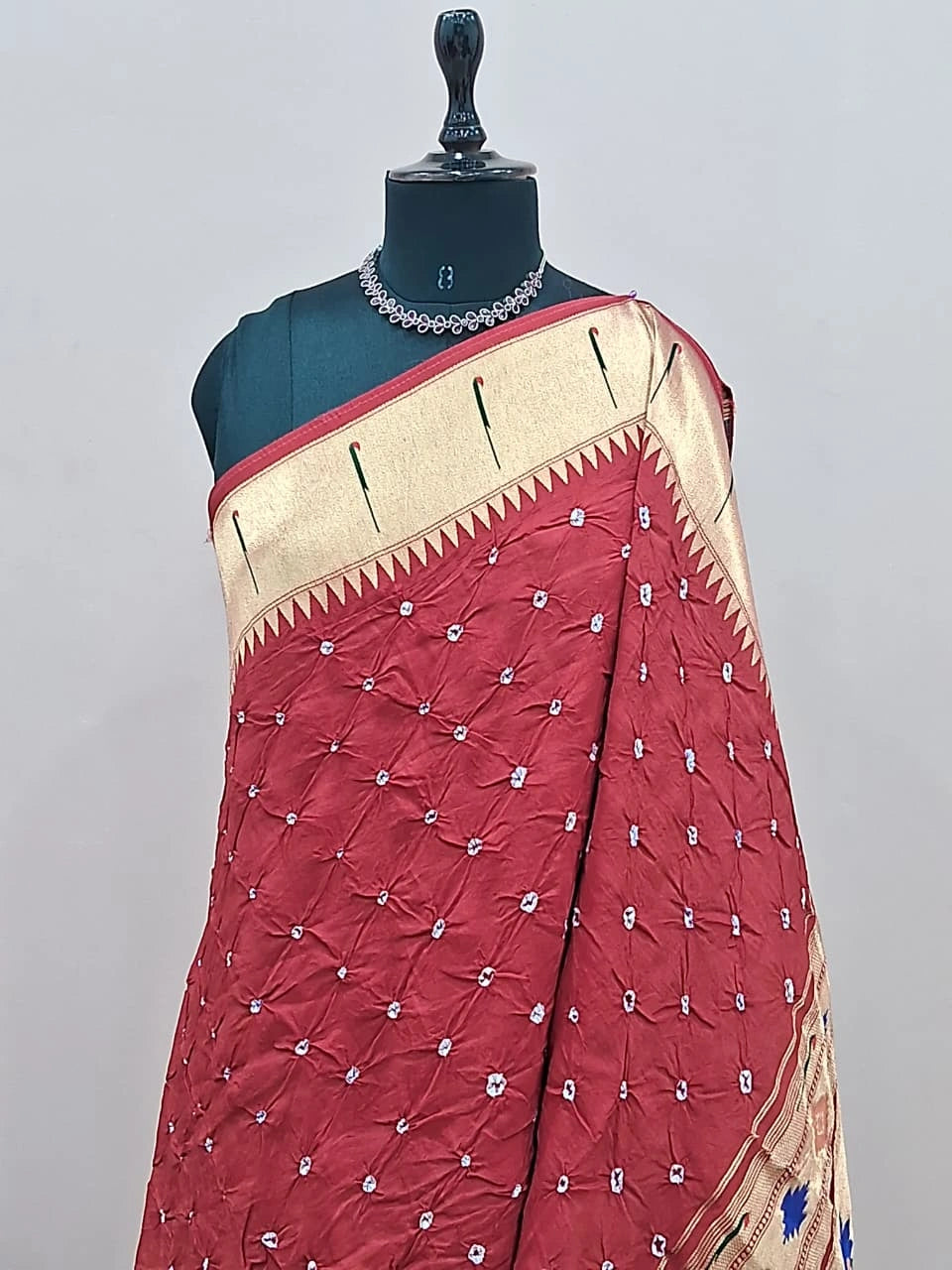 Red Modal Silk Saree 1