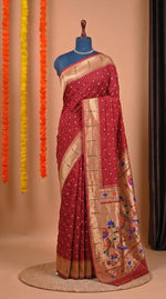 Red Modal Silk Saree