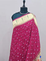 Magenta Modal Silk Saree 1
