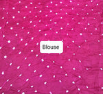 Magenta Modal Silk Saree Blouse