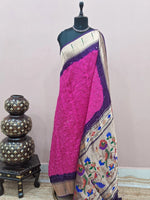 Rani Pink Modal Silk Saree 