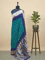 Peacock Green Modal Silk Saree