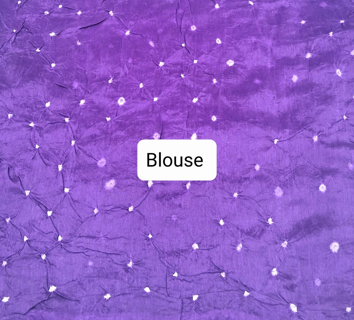 Purple Pure Modal Silk Saree Blouse