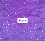 Purple Pure Modal Silk Saree Blouse