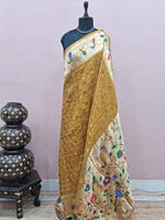 Mustard Yellow Modal Silk Saree 
