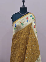 Mustard Yellow Modal Silk Saree 1
