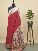 Red Pure Modal Silk Saree 
