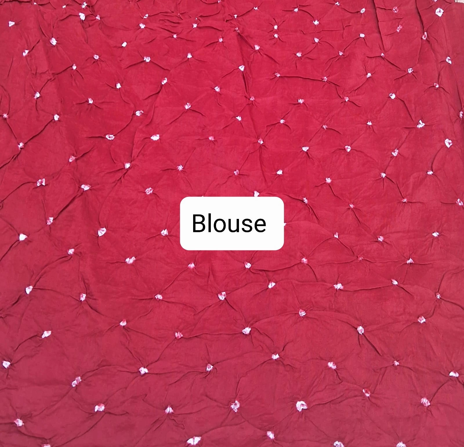 Red Pure Modal Silk Saree Blouse