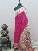 Pink Modal Silk Saree