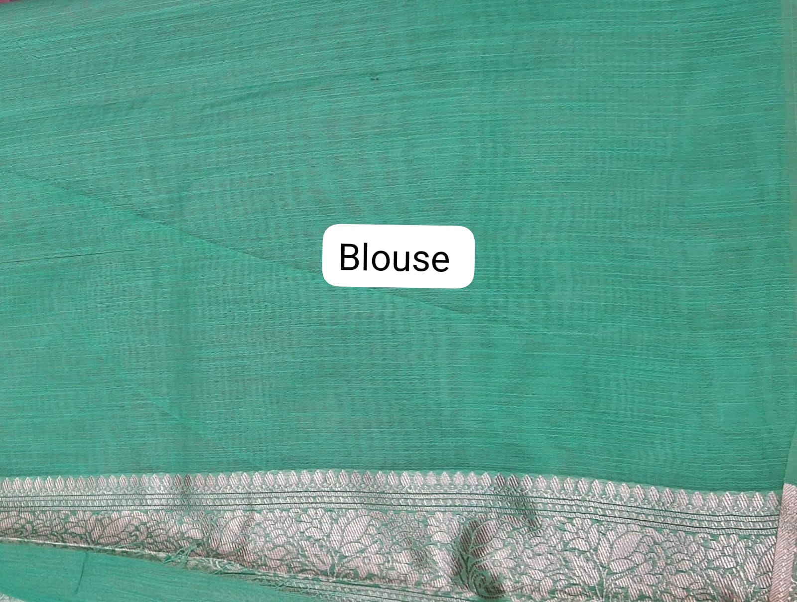 Baby Pink Munga Cotton Saree blouse