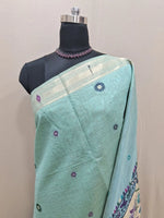 Marine Blue Munga Cotton Saree 1