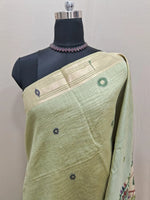 Pista Green Munga Cotton Saree 1