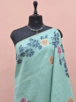 Marine Blue Munga Cotton Saree 1