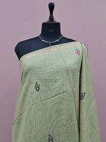 Pista Green Munga Cotton Saree 1