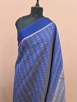 Royal Blue Munga Tussar Saree 1