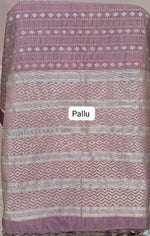 Taupe Brown Munga Tussar Saree Pallu
