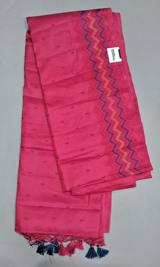 Sorbet Pink Matka Silk Saree