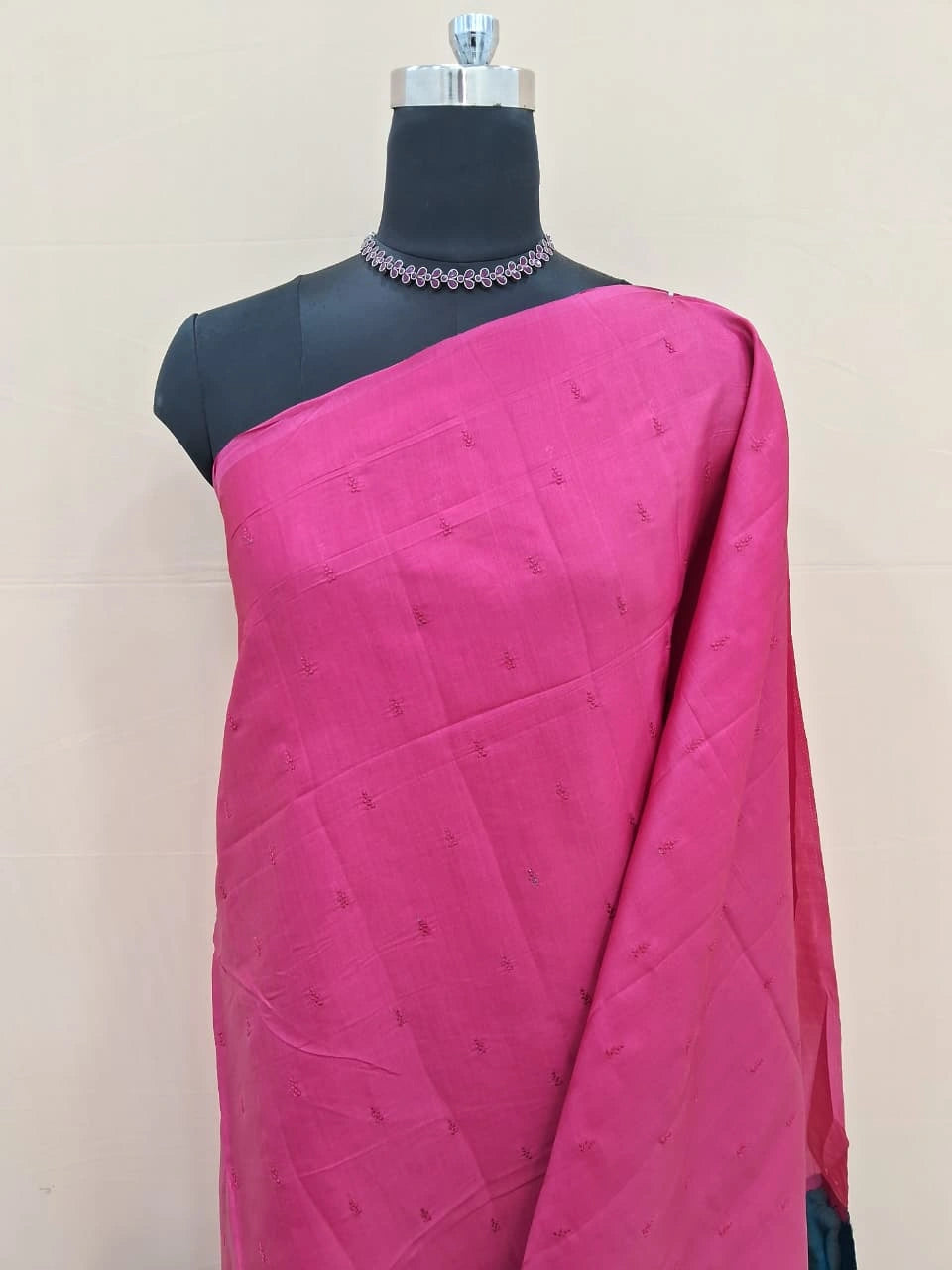 Sorbet Pink Matka Silk Saree 