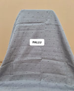 Graceful Grey Matka Silk Saree pallu